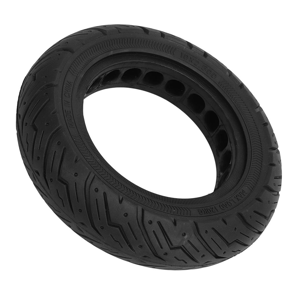 10X2.50 Electric Scooter Solid Tire Rubber Anti Slip Explosion Proof D Slot Honeycomb Solid Tire for Replacement