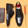 [Vorverkauf ohne Vorbestellung] Lederschuhe Herren Echtleder Britische Business-Kleidung Handgefertigte spitze Oxford-Schnürschuhe