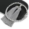 Nenjudo Black Shell Pearl Women's Prayer Beads with Tassel, Suitable for All Sects, Women's Prayer Beads, Women's