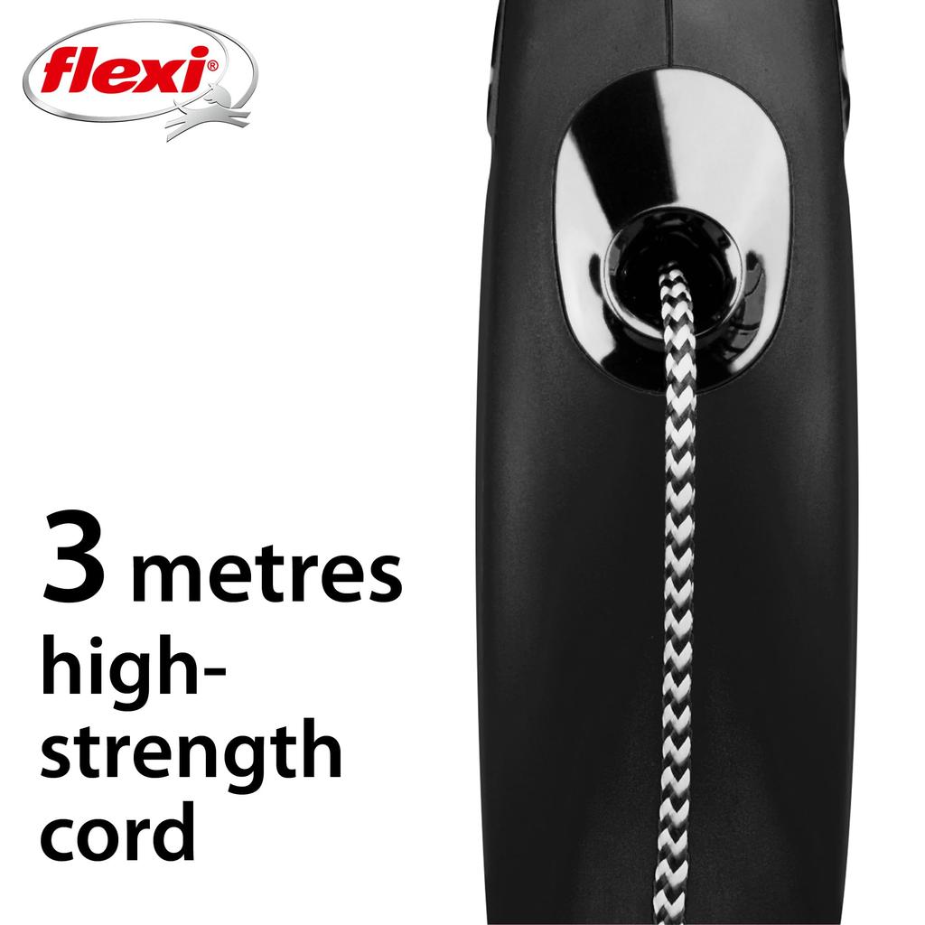 Flexi New Classic Tape XS than 3m Black (Less 12kg) [Dog Lead]