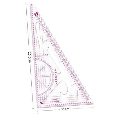 Multi-Function Triangular Scale Ruler Measure Plastic Dressmaking Tailor Sewing