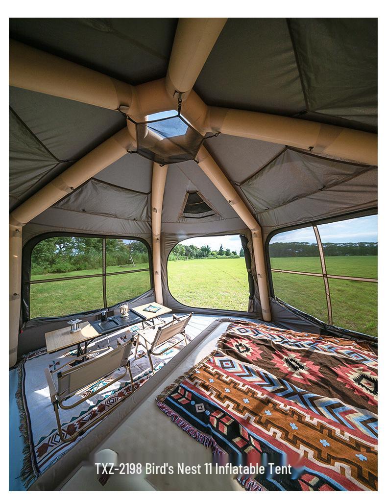 2025 Explorer Automatic Inflatable Tail Tent: SUV & Tesla Rainproof Camping Solution
