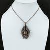 Natural Crazy Lace Agate Gemstone Copper Wire Wrap Gift Pendant 2.56" e7v40