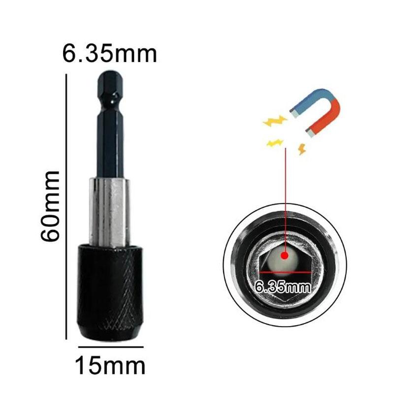 

Шестигранная ручка экстрактор сломанных винтов 60 мм черный быстросъемный электрический шестигранный набор инструментов для удаления сломанной резьбы NO1