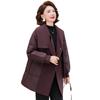 TUCANO Women's Warm Knit-Spliced Winter Jacket with Scarf Collar