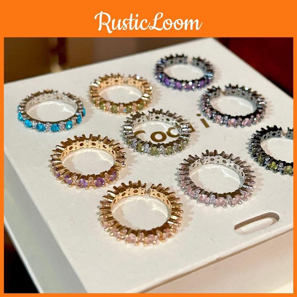 Silver Stylish S925 Ring With Colorful Gemstone Accents And Eyecatching Shape Geometric