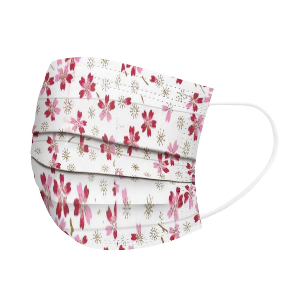 Voksenmaske Engangsansiktsmaske Industriell 3-lags øreløkke 10/20/30/40/50/100 STK