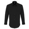 Premier Mens Stretch Fit Poplin Long Sleeve Shirt