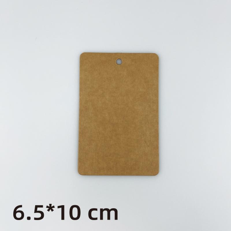 Blank Kraft Paper Card Hang Tag Jewelry Accessories Floral Art Clothing Labels Garment Tags DIY Alien Universal Hanging Rope