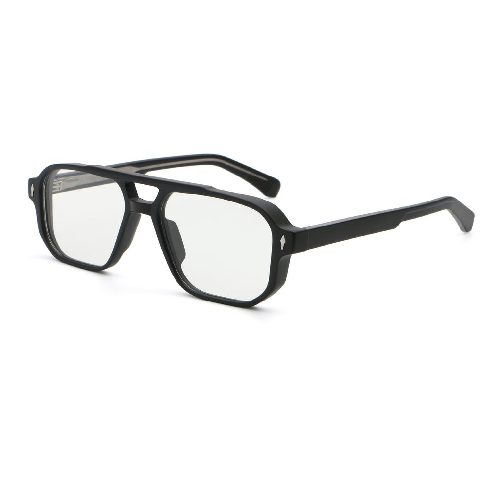 Transparent Computer Reading Glasses Frame Women Anti Blue Light Square Eyewear  Black Eyeglasses Presbyopic Glasses For Men