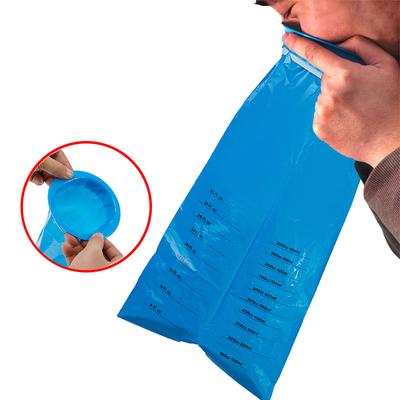 1/50 pièces Sacs à vomi jetables Voyage Voiture Avion Mal des transports Nausée Vomissement Sac de nettoyage Bleu Portable Sacs à vomi pour Hôpital