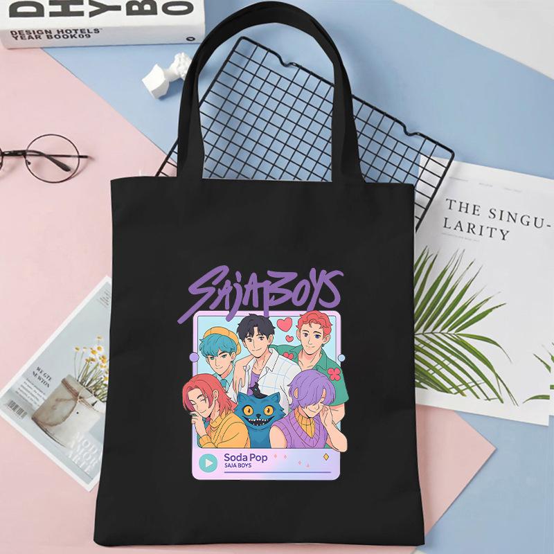 KPOP Demon Hunter Girl Group Saja Boys One-shoulder canvas bag female student daily shopping handbag