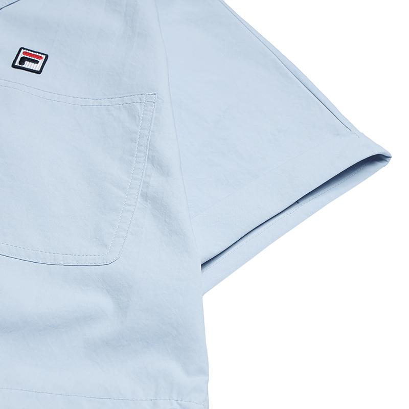 FILA Heritage Half-Zip Simple Solid Color Polo Dress Women dresses F11W638308FLB