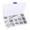 Zinc Alloy Spikes Rivets Screws Kit DIY Decoration 7x9MM for Leather Bracelets Dog Collars Bags