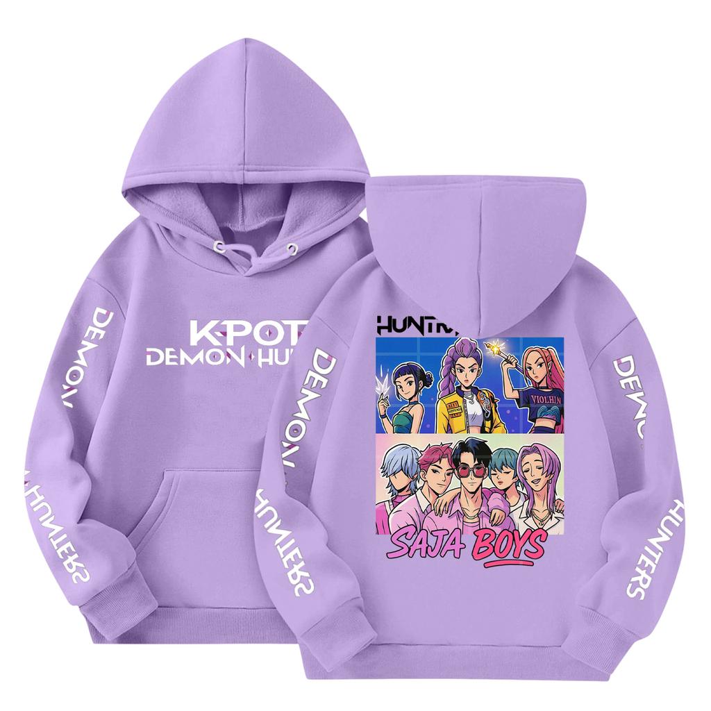 Dětská móda Lehký pulovr s dlouhým rukávem s kapsami Potisk Mikina s kapucí