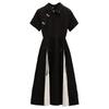 Women's Plus Size Summer Qipao: Gentle Chinese Style Tea Break Little Black Dress