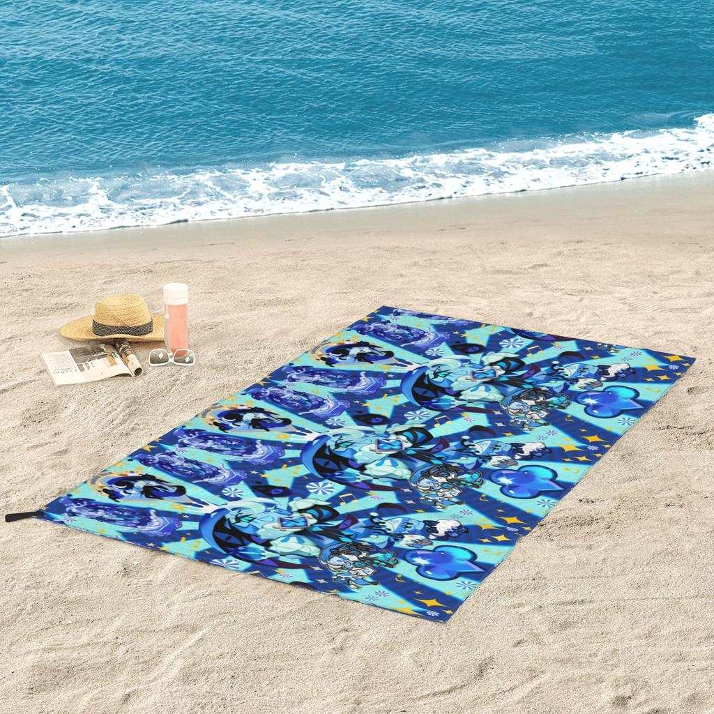 Shadow Milk Cookie Run Kingdom Beach Towel Soft Microfiber Quick Dry Absorbent Quick Towels For Bath