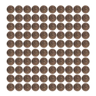 100PCS Treasure Coins Set High Simulation Detailed Pretend Plastic Toy Prop Coins for Board Games Party Decorations
