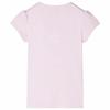 T-shirt pour enfants à mancherons rose pâle 92/104/116/128/140