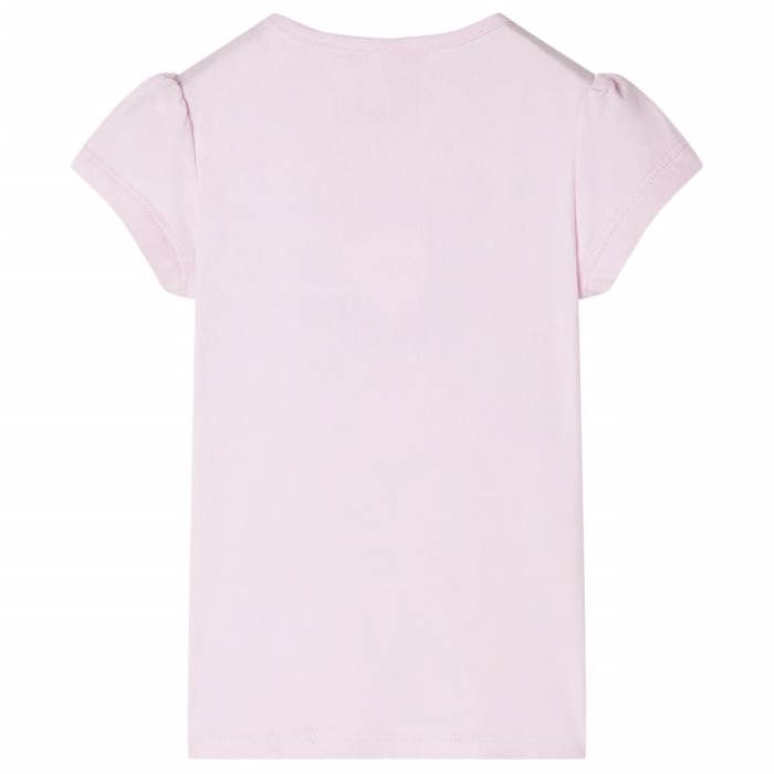 T-shirt pour enfants à mancherons rose pâle 92/104/116/128/140