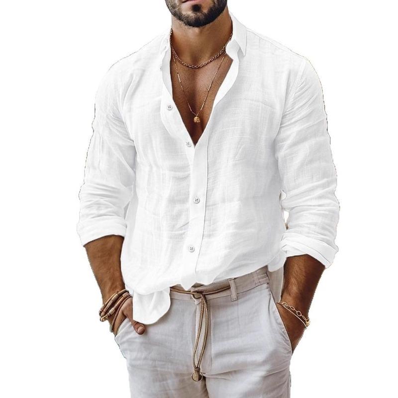 Men's Shirt Casual Style Long Sleeve Business Casual Shirt