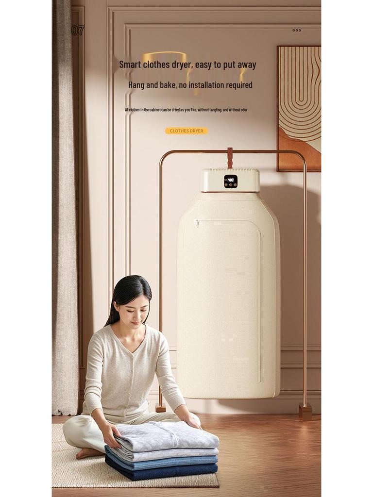 Portable Automatic Clothes Dryer for Travel and Home