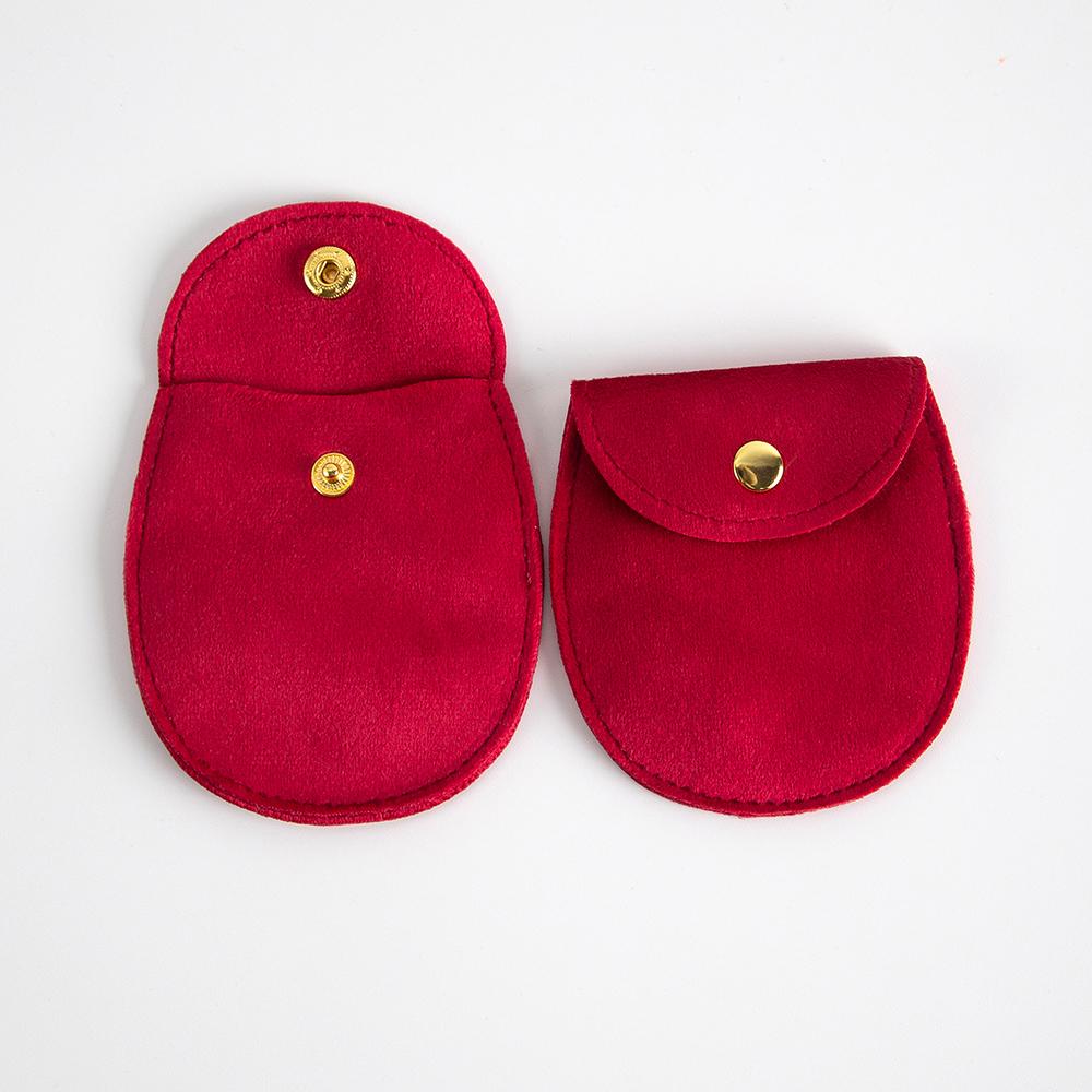 10pack Velvet Jewelry Snap Gift Packaging Bag Earrings Necklace Christmas Wedding Presents Pouches Travel Storage Button Sack