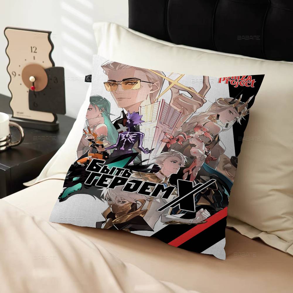 To Be Hero X Anime Pillow Covers Cartoon Sofa Decorative Home Double-sided Printing Short Plush Cute Cushion Cover