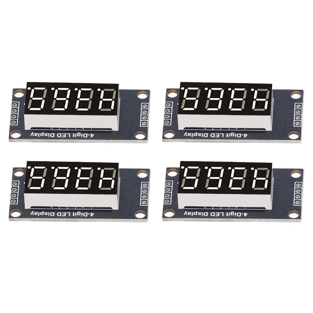 4 Set 0.36 Inch Digital Tube Display Module TM1637 Drive Chip Tube Clock Display  Clock Display
