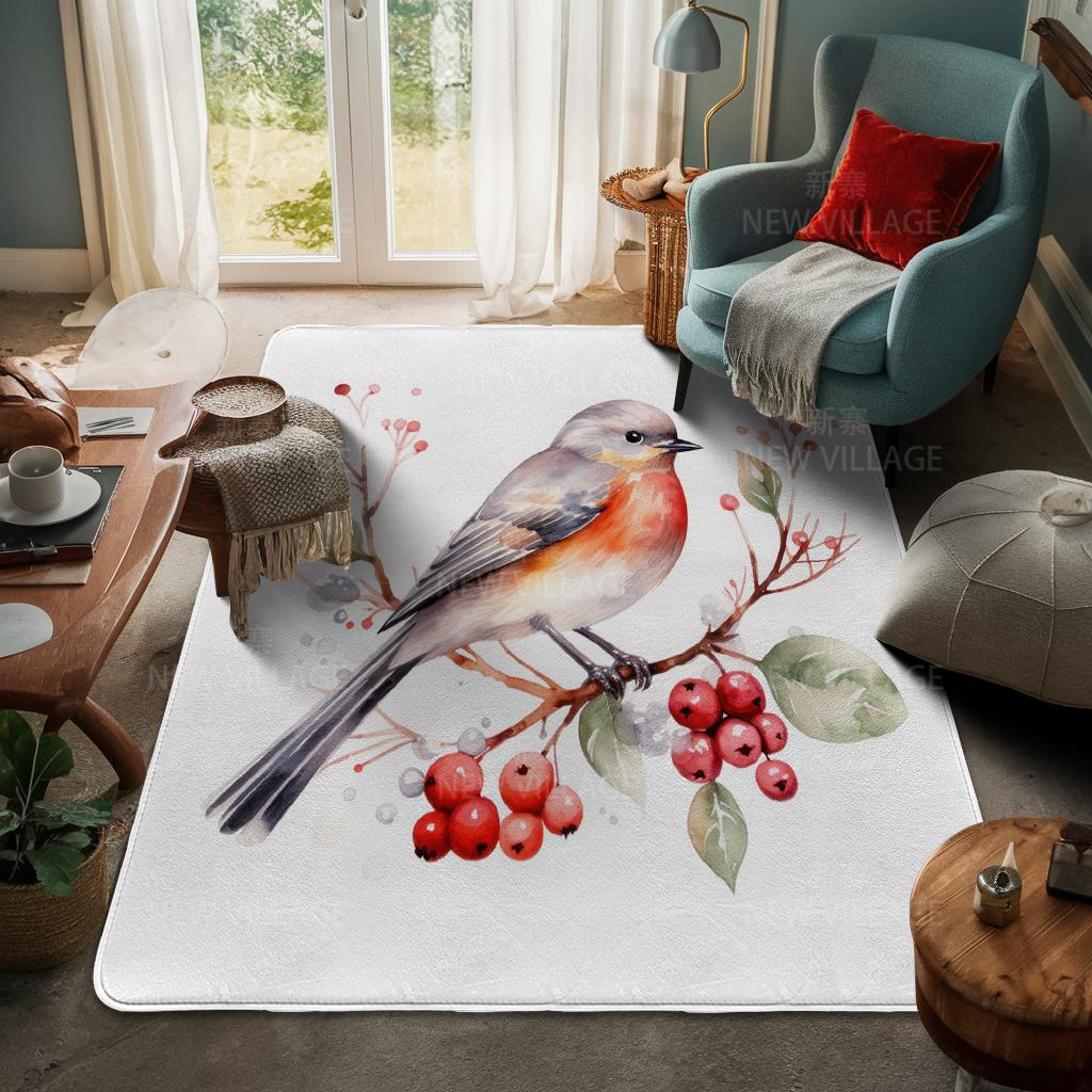 House Entrance Carpet Home Door Mat Living Room Bath Foot Bathroom Non-slip Water Absorption Rugs Bath Merry Christmas Winter