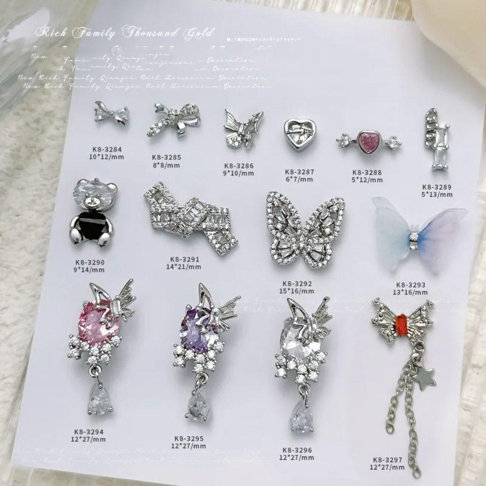 Light Luxury Charms Luxury Nails Japanese Style Nail Decor Pendant  Valentine Day