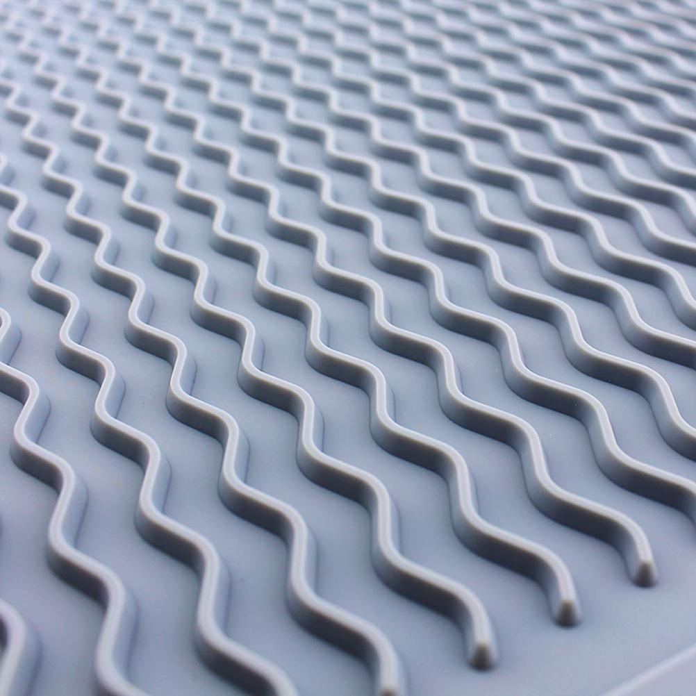 Silicone Dish Drying Mat Kitchen Drainer Dish Draining Mat Sink Mat Large Dish Drying Mat