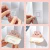 Cartoon Rabbit Wall Mounted Soap Box No Drilling Wall Mounted Soap Dish Holder Easy To Install Waterproof Punch Free Soap Rack