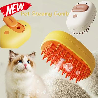 3 In 1 Cat Steam Brush Steamy Dog Brush Electric Spray Cat Hair Brushes for Massage Pet Grooming Comb Hair Removal Combs