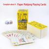 Silent Mahjong Cartoon Playing Cards with 2 Dice - Portable Mahjong Tiles Playing Cards
