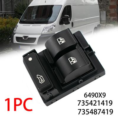 Naprawa przycisku potrójnego przełącznika szyb elektrycznych Fiat Doblo 2010-2014 dla Peugeot Boxer Citroen Relay Jumper 735421419 6490X9