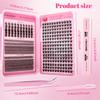 Premium DIY Mixed Cluster False Eyelash Set - 547 Dense, Curled Segments for a Customized Look
