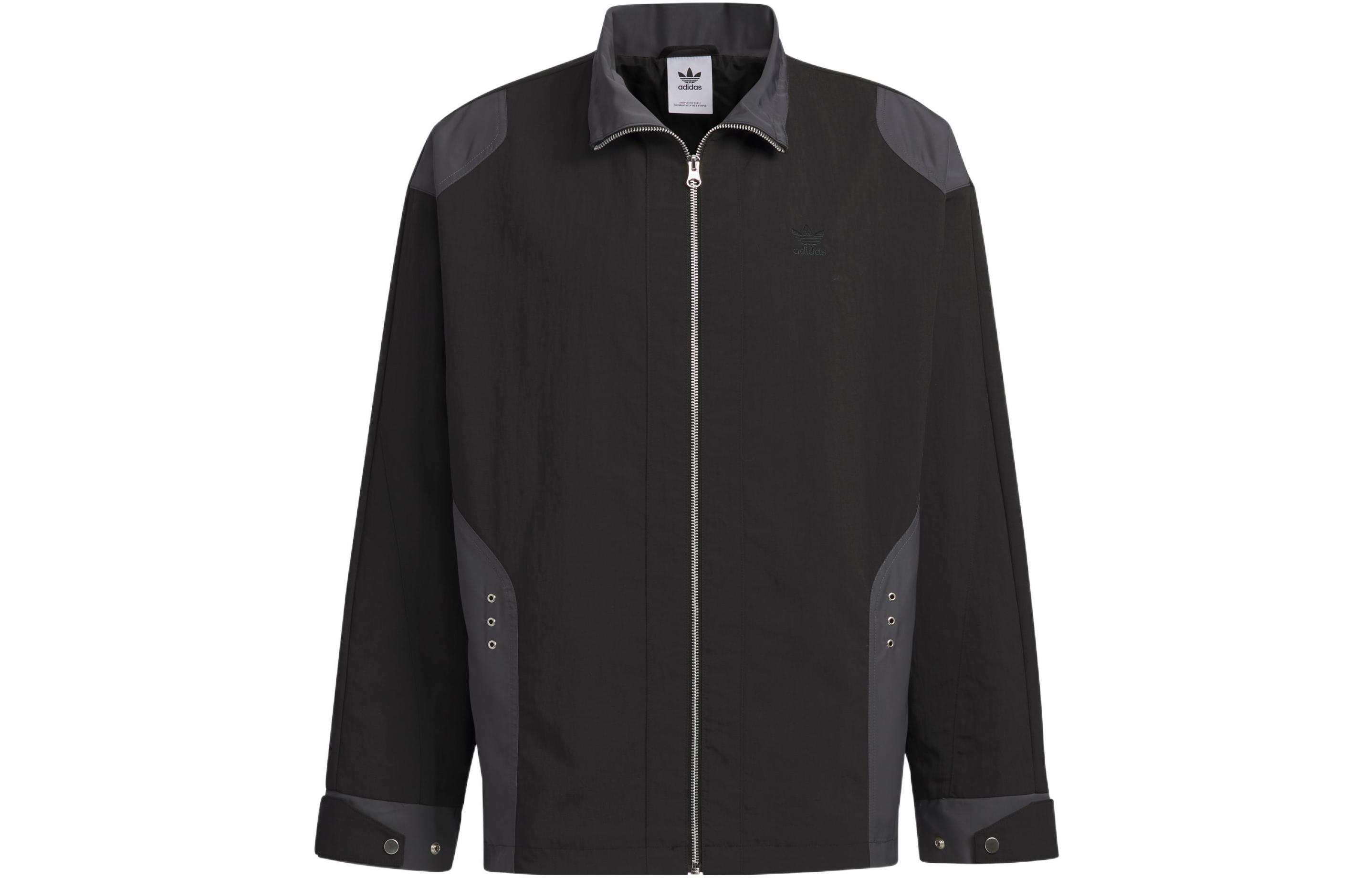 Adidas Jackets Unisex Black Stand Collar Moderate Other IK3709 XS