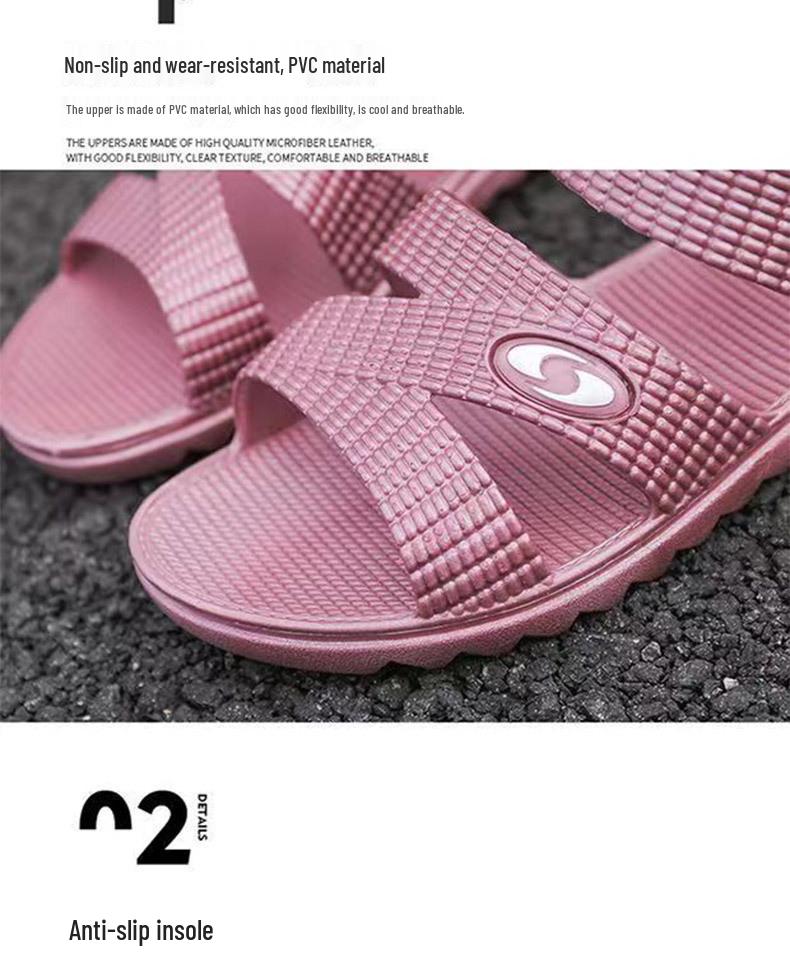 Dámské lehké protiskluzové prodyšné PVC sandály: Ideální pro letní svrchní oblečení