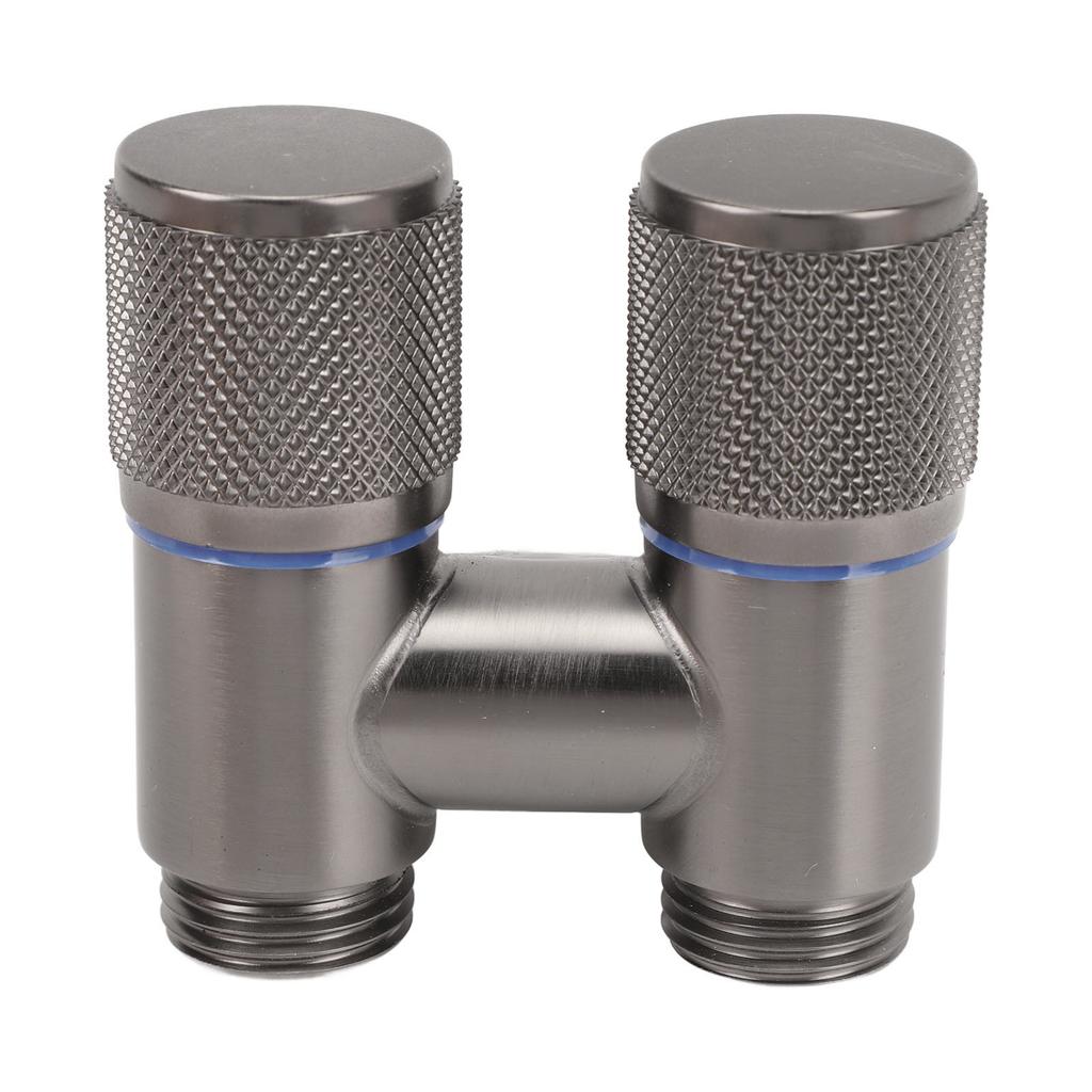 Dubbelströmbrytare Vattenventil 1 G1/2 tum Inlopp 2 G1/2 tum Utlopp Yttergänga Vattenventil för Tvättmaskin