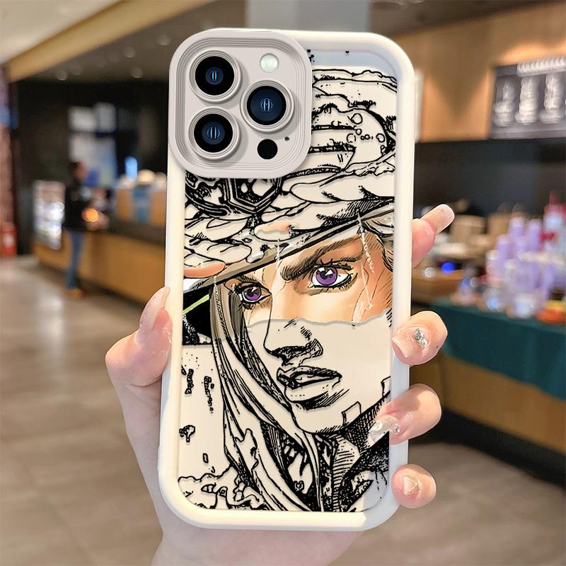 

Чехол для телефона Steel Ball Run Для iPhone 16 e 15 14 13 12 11 Pro Max XS X XR Plus Mini SE Гиро Зеппели Невероятные приключения ДжоДжо iPhone 13