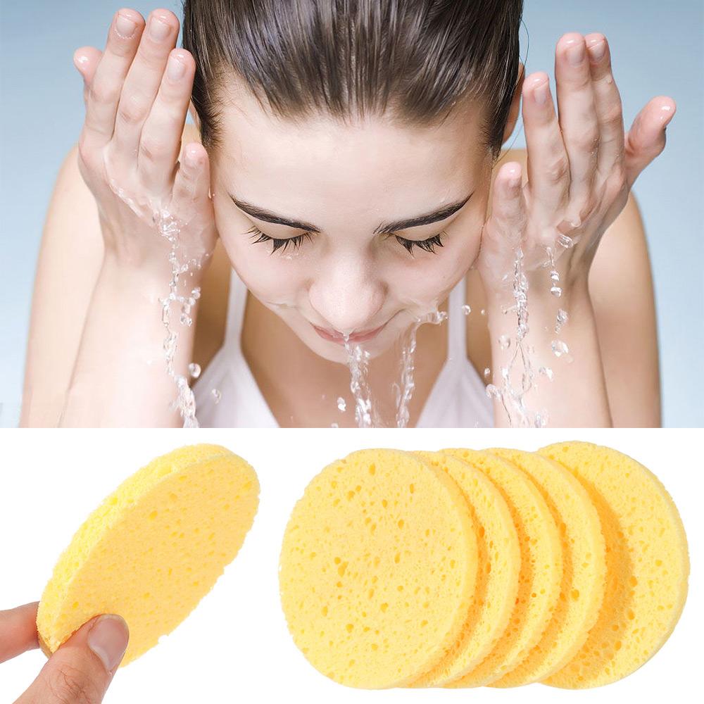

Soft Exfoliator Cleanup Body Facial Cleaner Face Wash Pad Compress Puff Cleansing Sponge