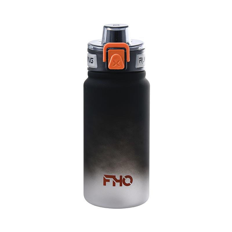 Water bottle new high value plastic cup kettle gradual change matte student water cup girls school special portable cup