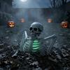 Halloween Skeleton Decoration Haunted House Decor Night with Green Light Yard Art Terror