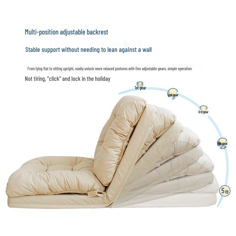 Reclining Tatami Chair: Foldable Single Sofa for Bedroom or Balcony