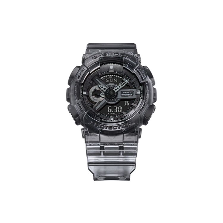

Casio G-Shock Ice Tough 2.0 Series Fashion Street Cool Shockproof Waterproof Quartz Movement Resin Strap Watch Men watches Black GA-110SKE-8ADR Regular Watch Box,Black Dial