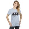 DC Comics Womens/Ladies Batman Sketch Logo Cotton Boyfriend T-Shirt