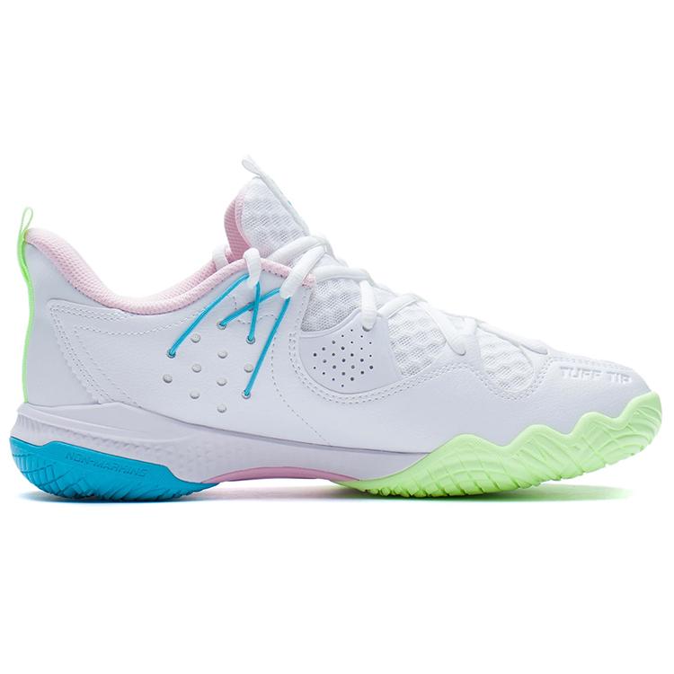 Li Ning Halberd 3 III LITE Textile, Synthetic Leather Comfortable Low top Badminton Shoes Unisex White Pink AYZS016-3