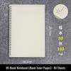 Creative Transparent Spiral Notebook - A6, A5, B5 Grid, Lined, Blank, Cornell Layouts