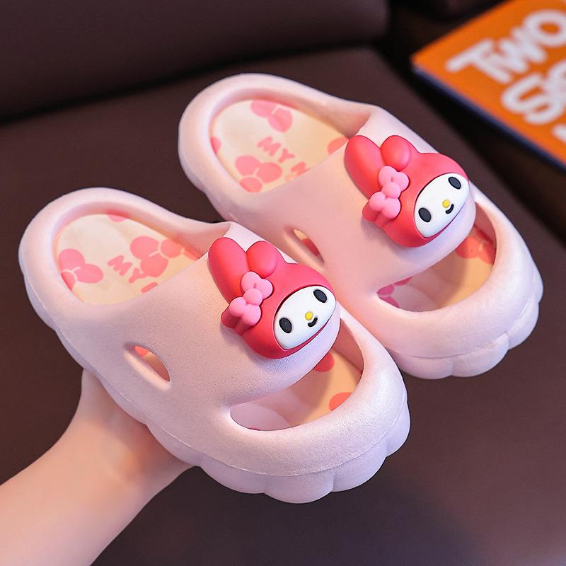 Genuine Children's Slippers for Girls, Indoor Home Use, Non-slip Kuromi Sandals, Boys' Slide Sandals